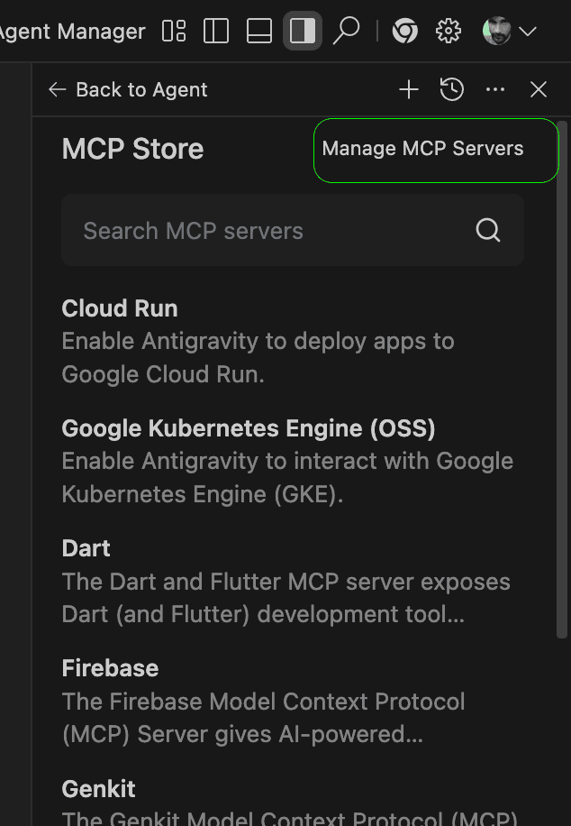 Antigravity setup step 2